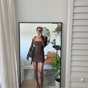 Cut Out Knitted Mini Dress